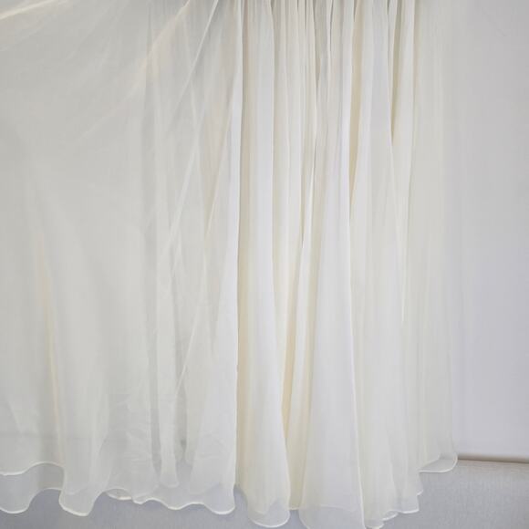 Bronx and Banco Adrian Strapless Drop-Waist Sheer bottom Maxi Dress Sz 6 Medium - Picture 7 of 14